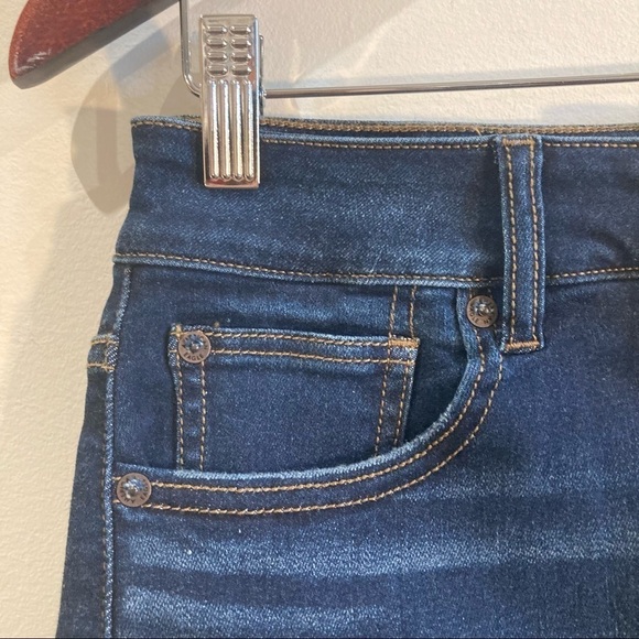 AMERICAN EAGLE  Sz 2 High Rise Mini Denim Jean Skirt Mid-Wash - Picture 3 of 14